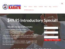 Tablet Screenshot of lknmartialarts.com